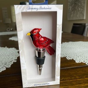 Tommy Bahama Cardinal Wine Bottle Stopper